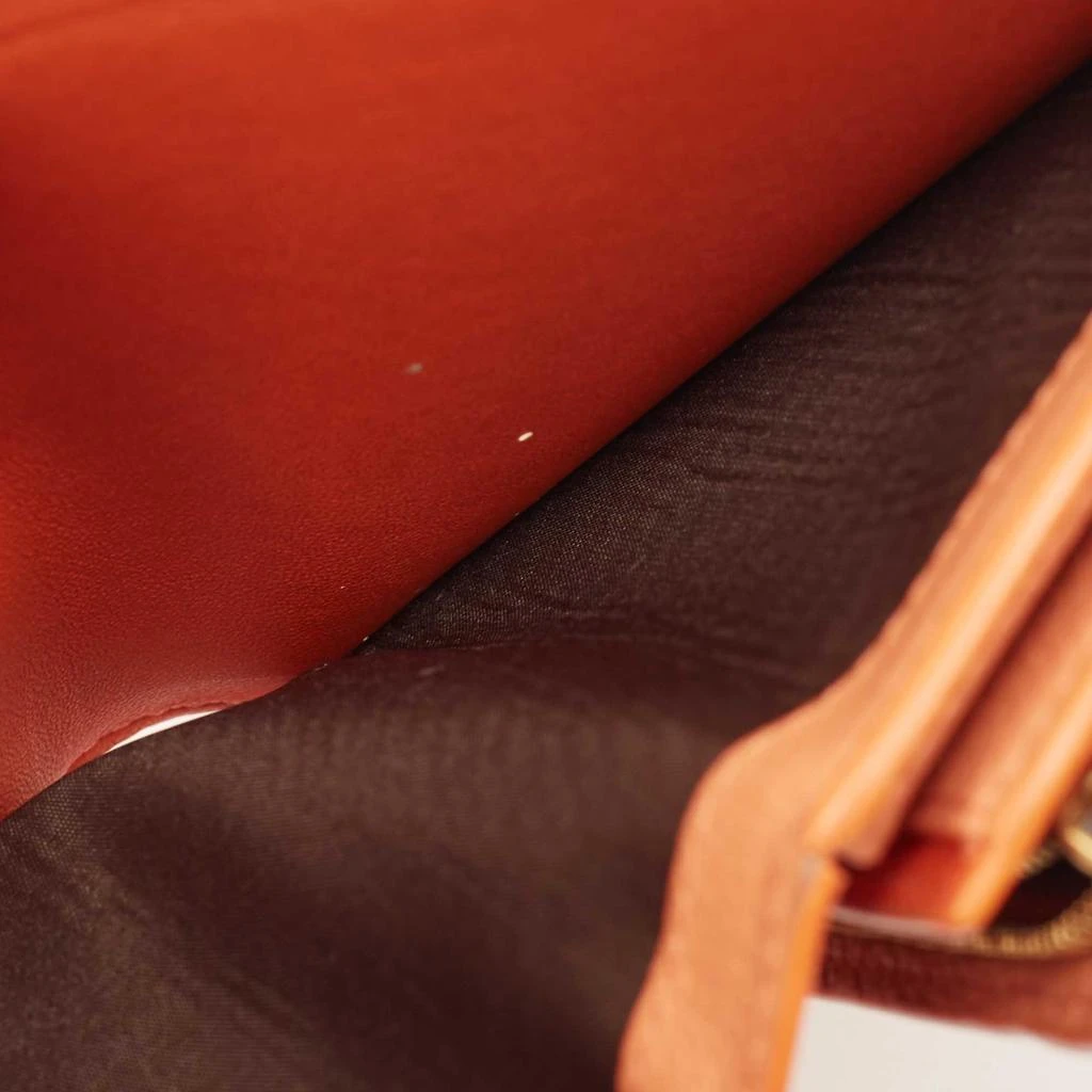 Mulberry Mulberry Orange Leather Flap Continental Wallet 5