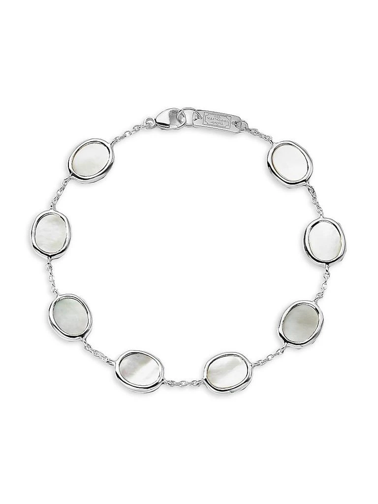 Ippolita Polished Rock Candy Sterling Silver 
Mother-Of-Pearl Station Bracelet