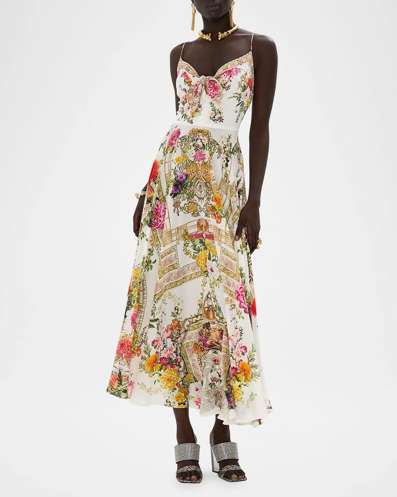 Camilla Egyptian Rose Tie-Front Maxi Dress 1