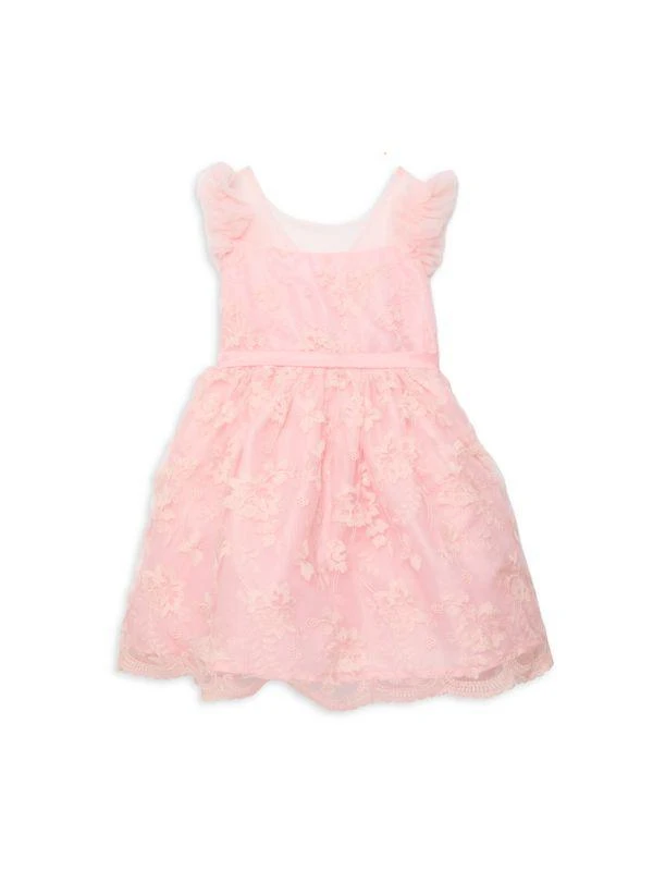 Badgley Mischka Little Girl's Ella Lace Dress 1