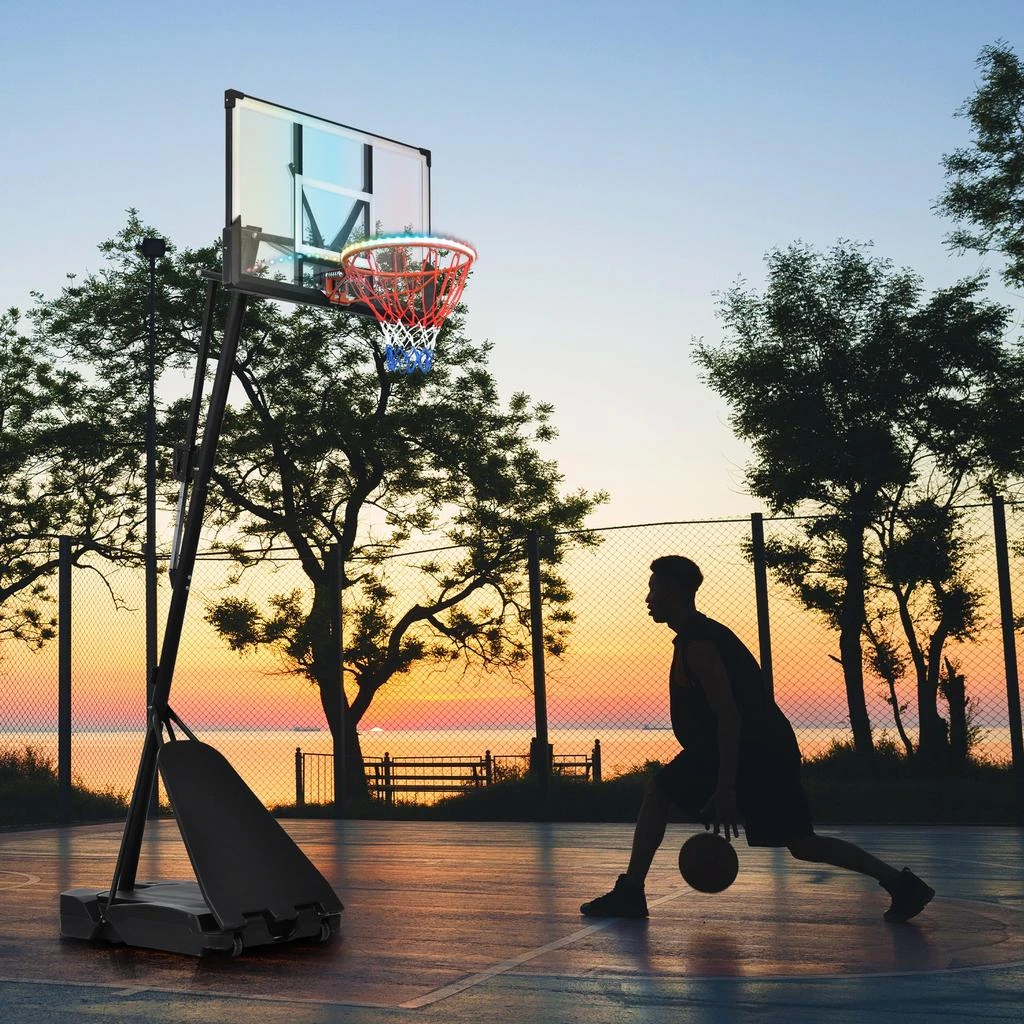 Streamdale Furniture Streamdale Height-Adjustable LED Basketball Hoop System 1