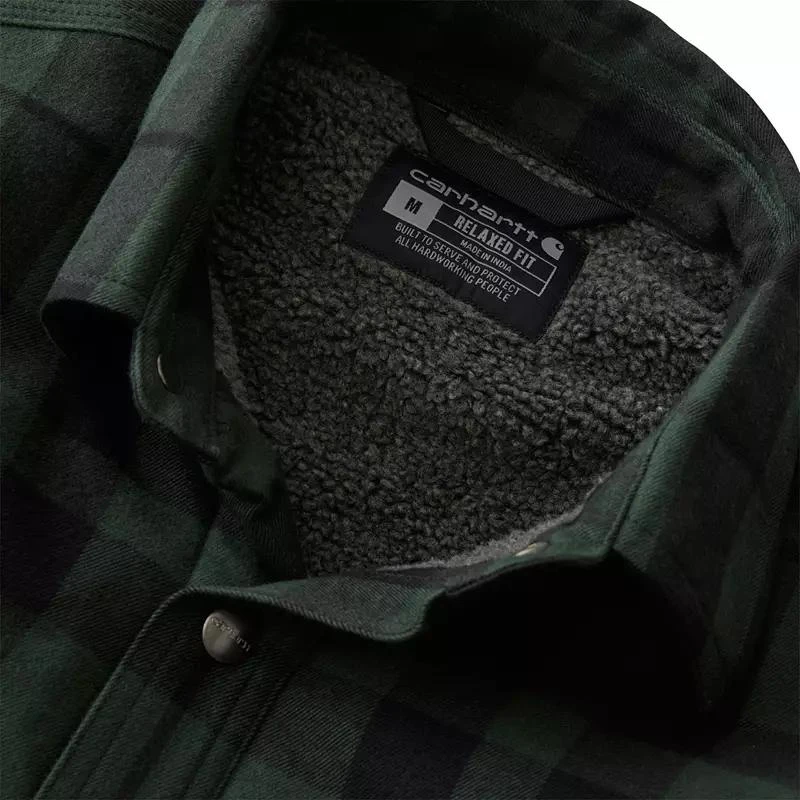 Carhartt Carhartt Men
s Flannel Sherpa Lined Shirt Jacket 9