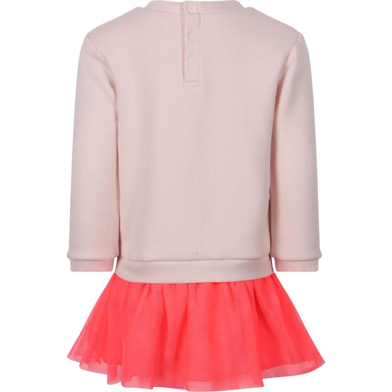 Billieblush Super star mesh bottom dress in pink
