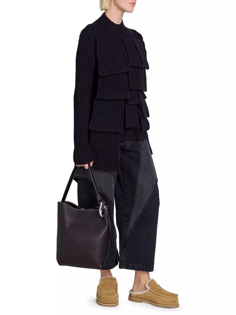 JW Anderson Crop Sculpted Mid-Rise Jeans 2