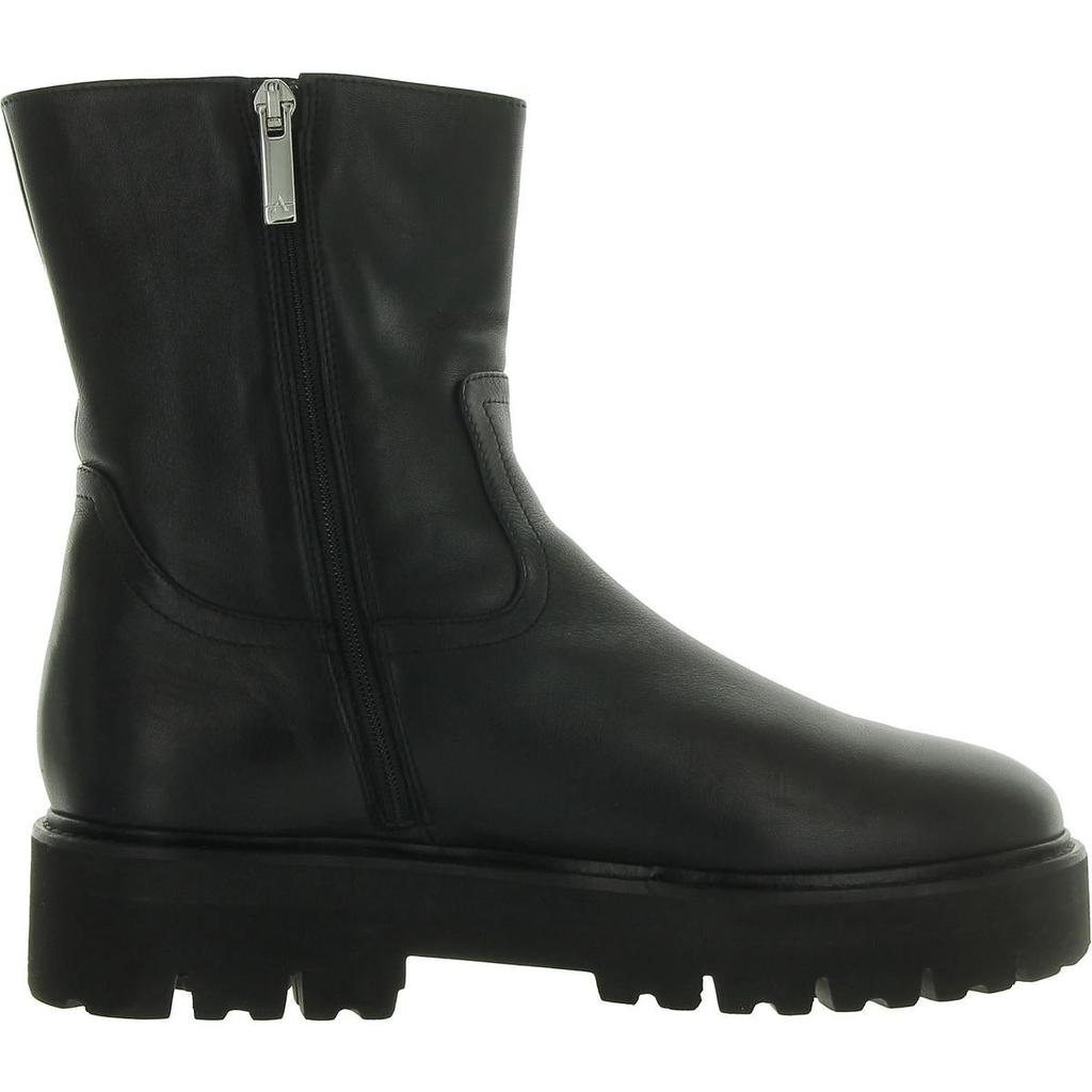 Aquatalia Sada Calf Womens Zip Up Lug Sole Mid-Calf Boots