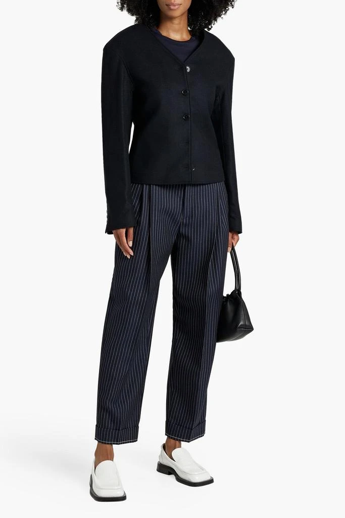 Loulou Studio Vega brushed wool-blend felt jacket 2