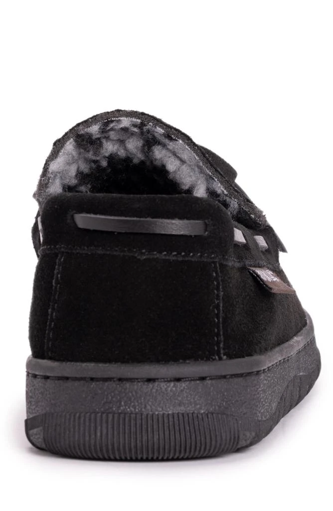MUK LUKS Paul Printed Berber Suede Faux Fur Lined Slipper 10