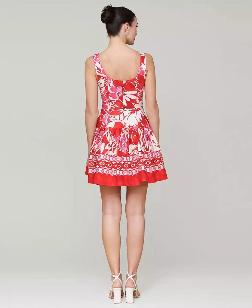 Avec Les Filles Women's Printed Bustier Mini Dress 5