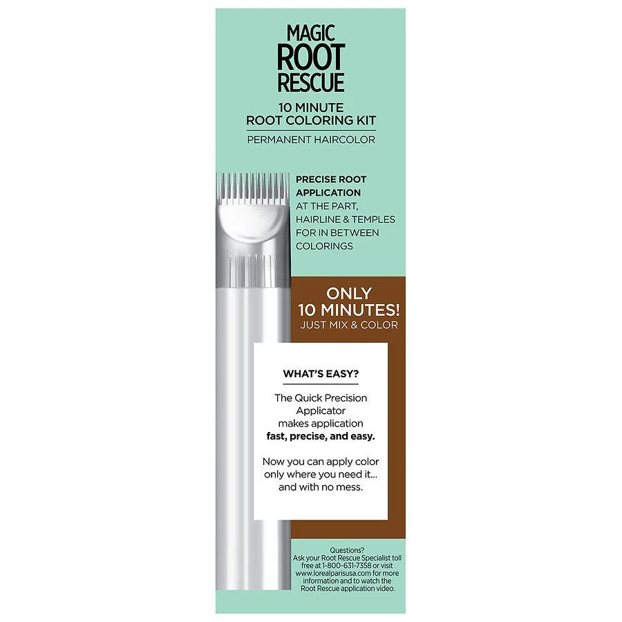 L'Oreal Paris Root Rescue 10 Minute Root Hair Coloring Kit, 100% Gray Coverage 4