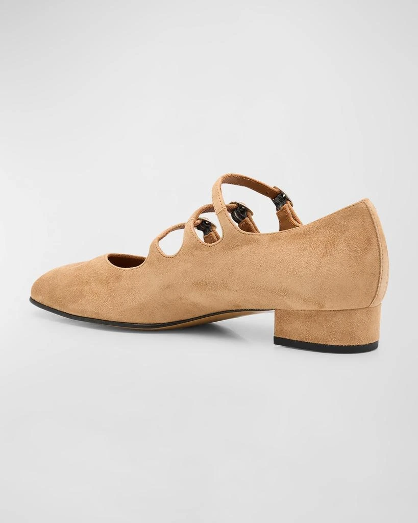 CAREL Ariana Suede Mary Jane Ballerina Pumps 4