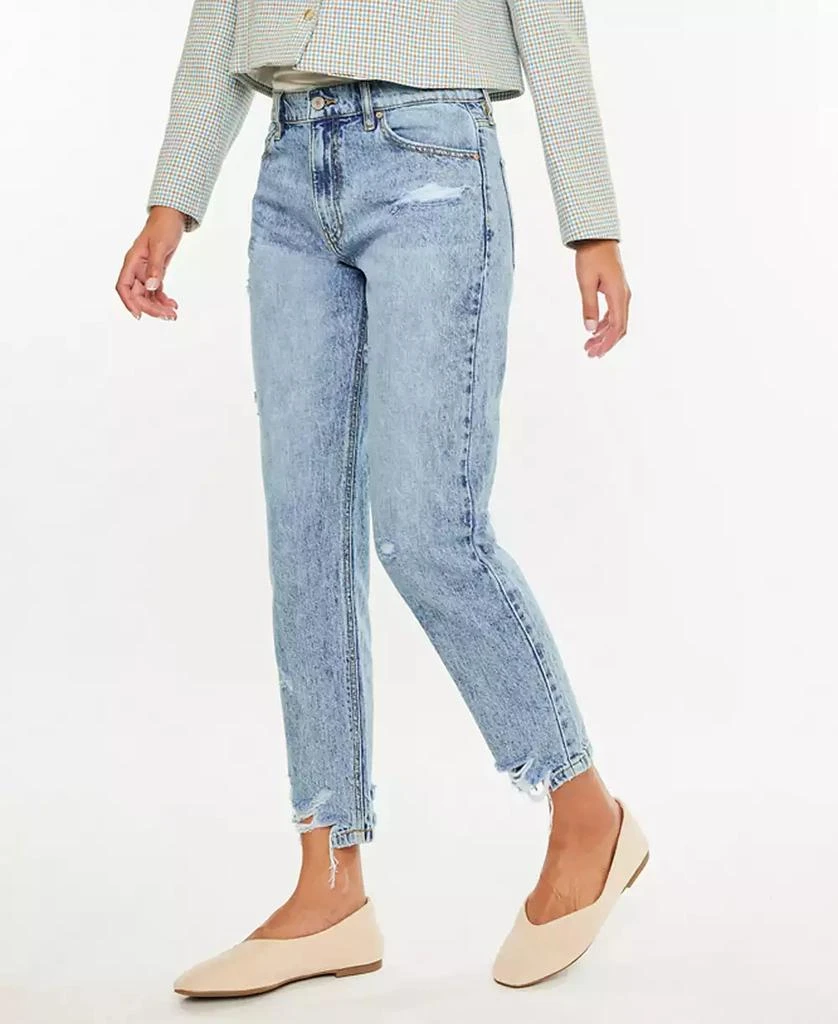 Kancan Women's Ankle Mom High Rise Jeans 2