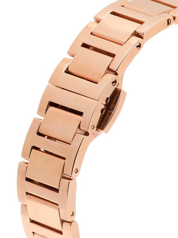 Fendi 32MM Run Away Stainless Steel Ion-Plated Rose Gold Rectangle Quartz Watch 4
