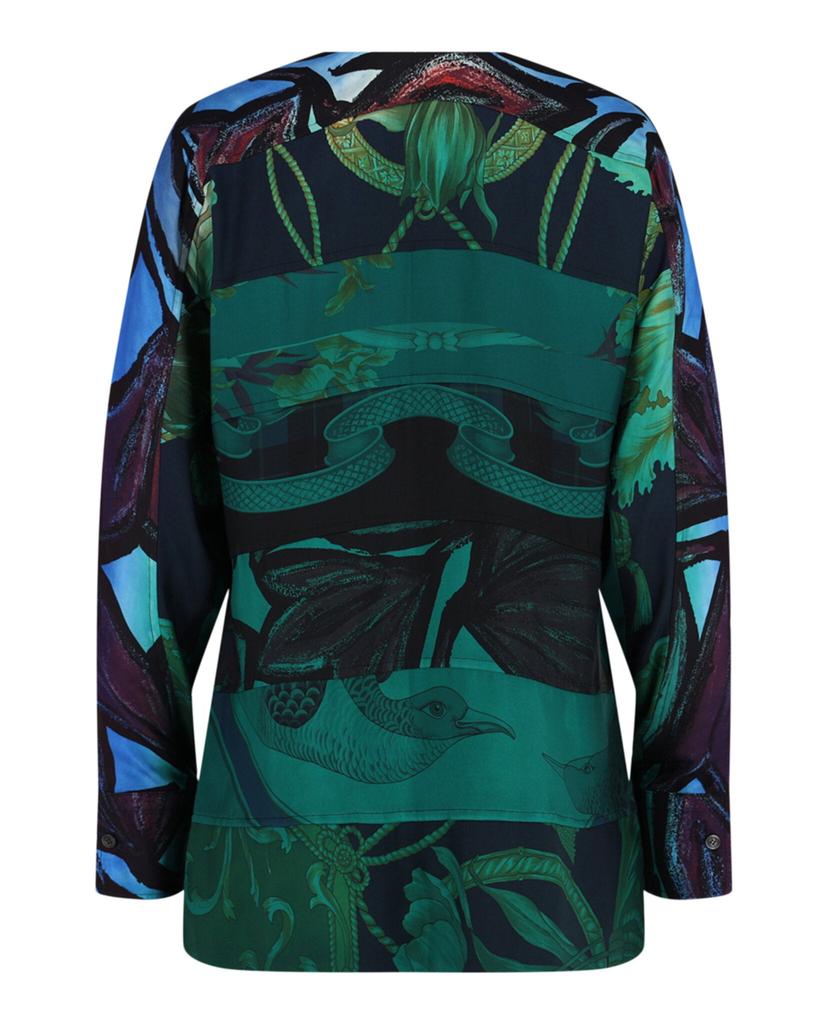 Salvatore Ferragamo Printed Silk Blouse