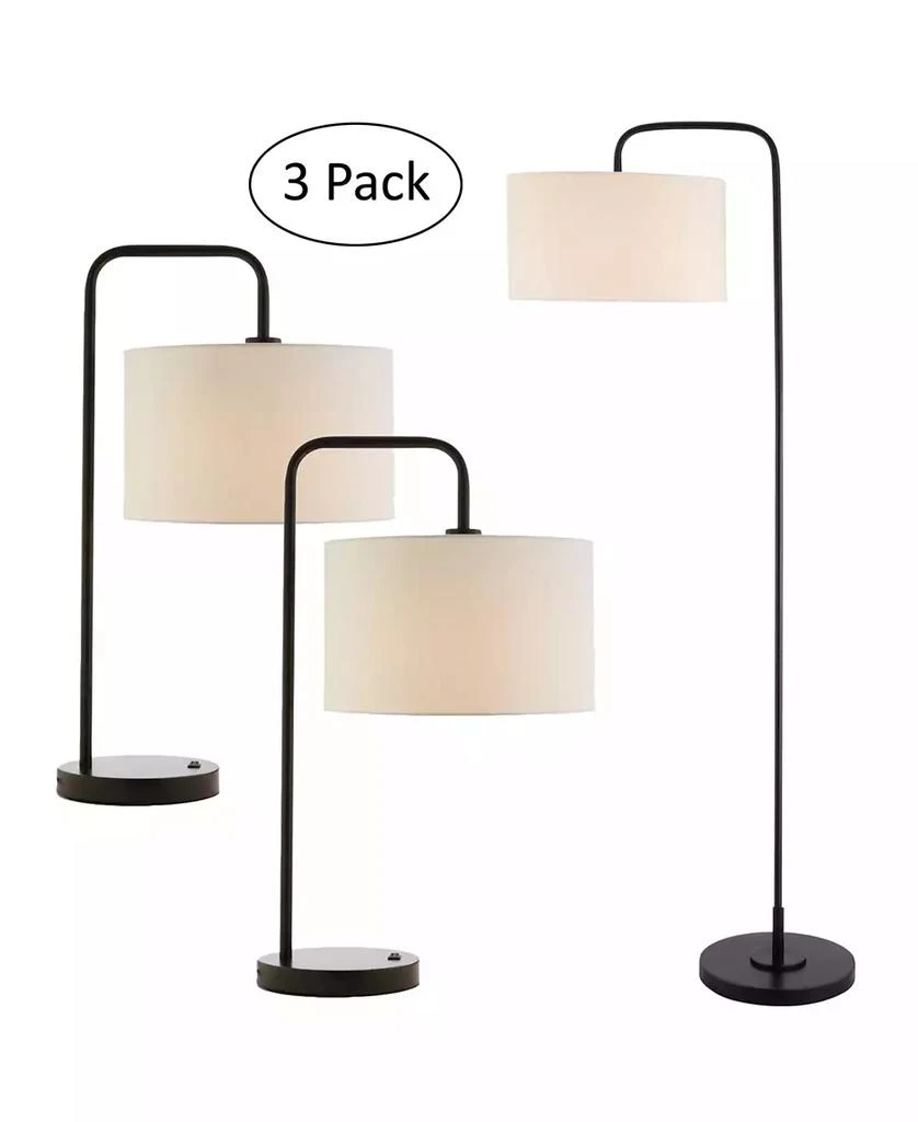 Lite Source Orea Lamp Set, 3 Piece