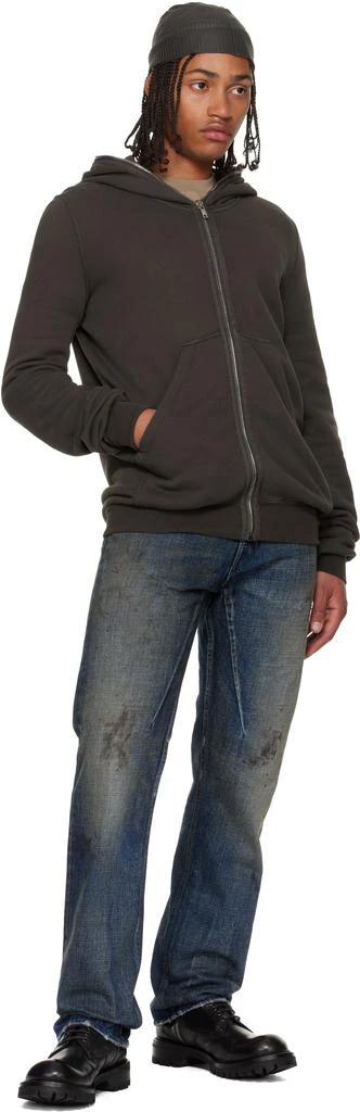 Rick Owens Gray Concordians Micro Mountain Hoodie 4