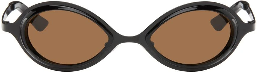 Song for the Mute SSENSE Exclusive Black 'The Goggle' Sunglasses 1