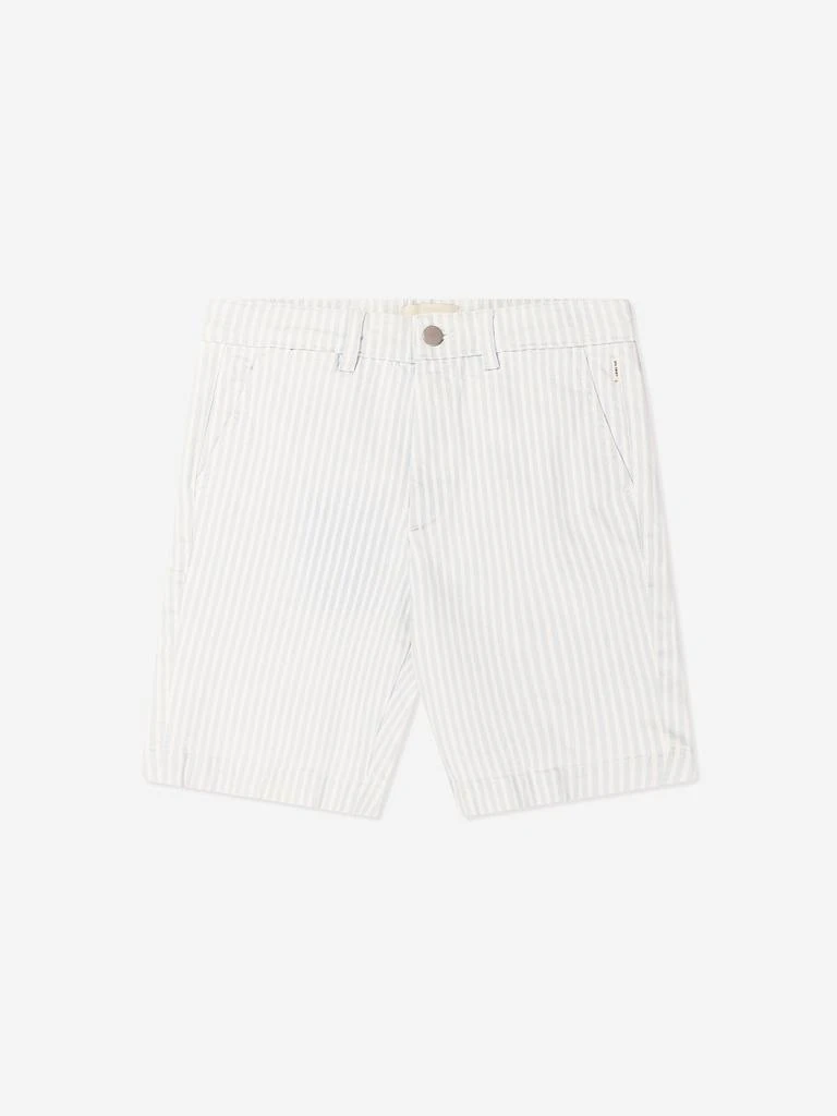 DL1961 DL1961 Boys Striped Jacob Chino Shorts in Blue 1