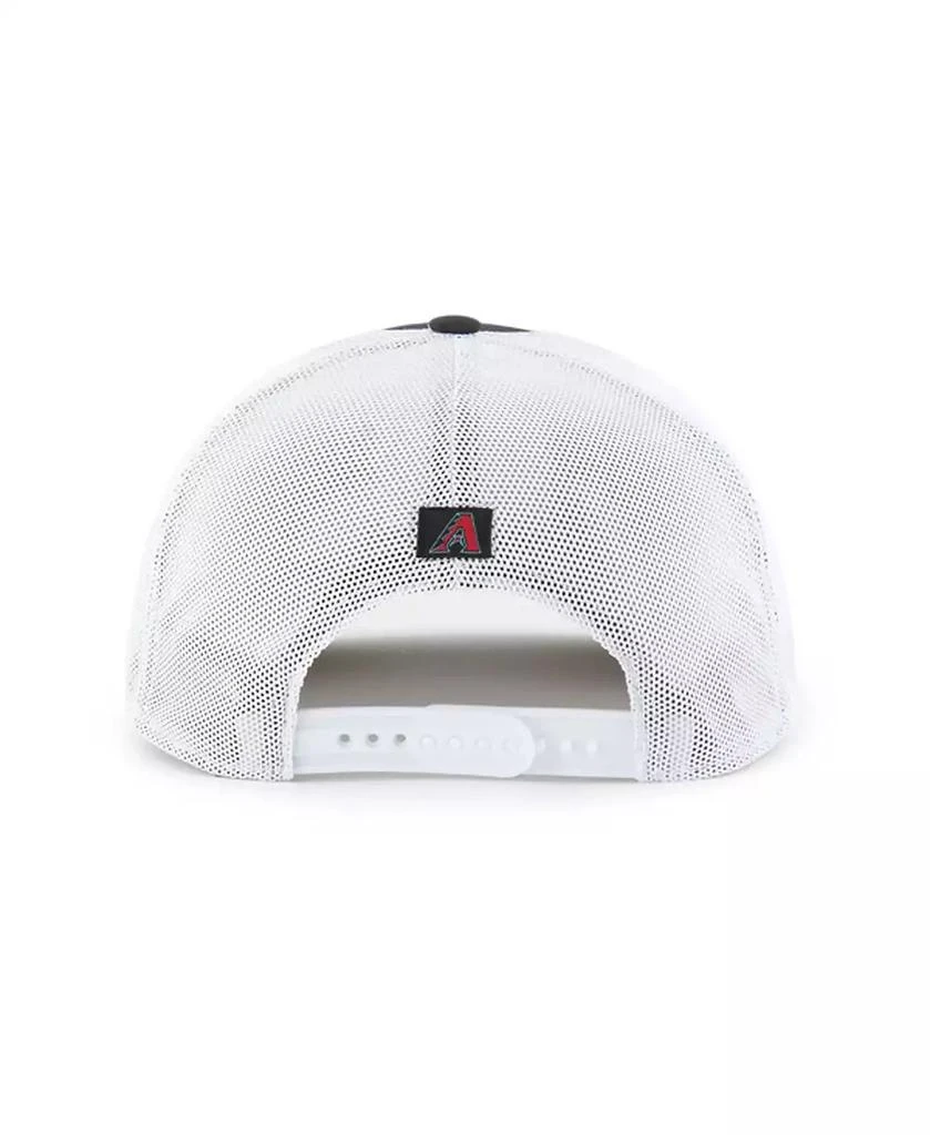 47 Brand Men's Black/White Arizona Diamondbacks Scratch Adjustable Trucker Hat 2