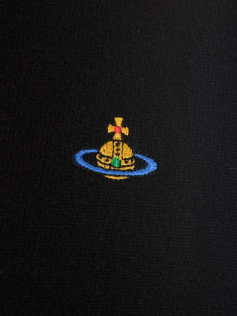 Vivienne Westwood Vivienne Westwood Orb Logo Embroidered V-Neck Cardigan 3