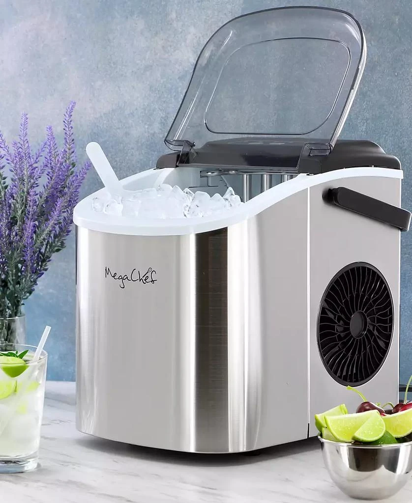 MegaChef 26 Pound Countertop Bullet Ice Maker 6