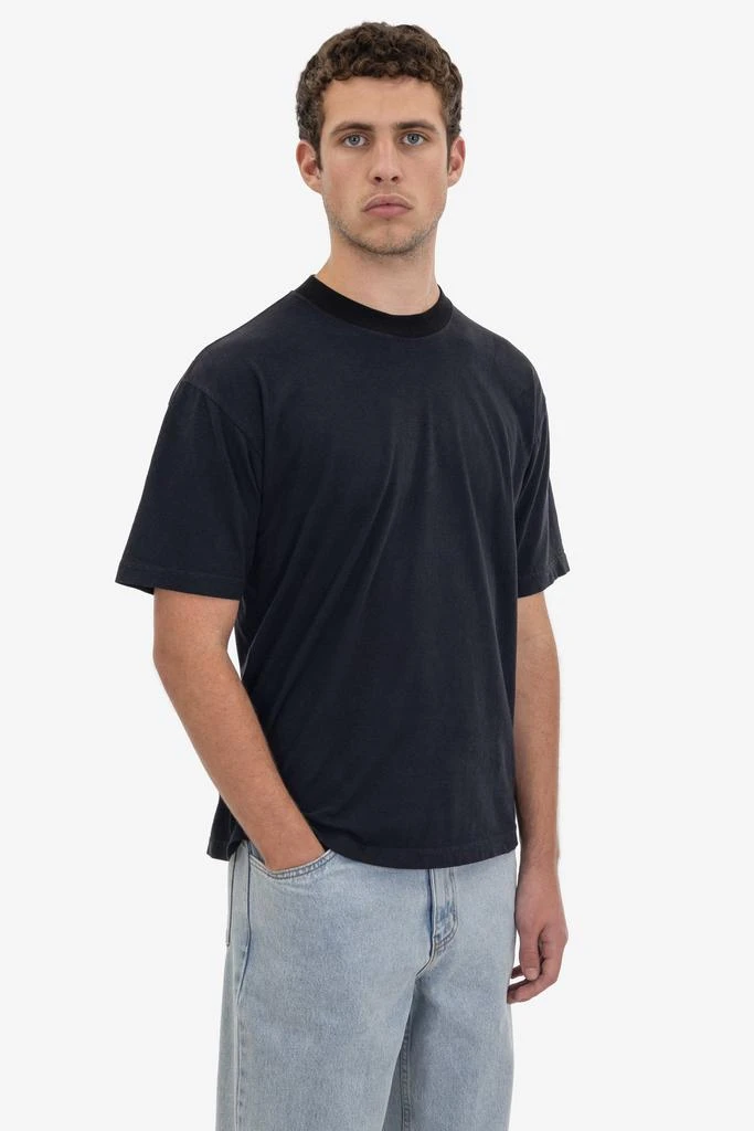 Los Angeles Apparel 1801GDRIN - 6.5oz Garment Dye Crew Neck Ringer T-Shirt 23