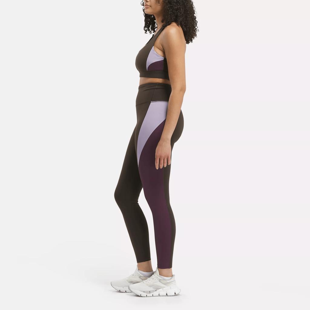 Reebok Women's Lux High-Rise Colorblock Leggings