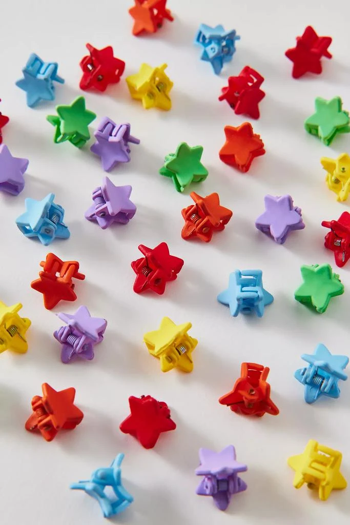 Urban Outfitters Mini Stars Claw Clips Mega Set 2