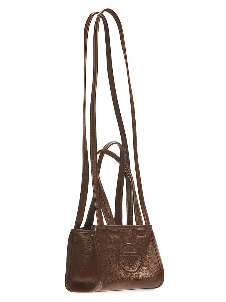 Telfar Small Pebble Leather Carry Bag 4
