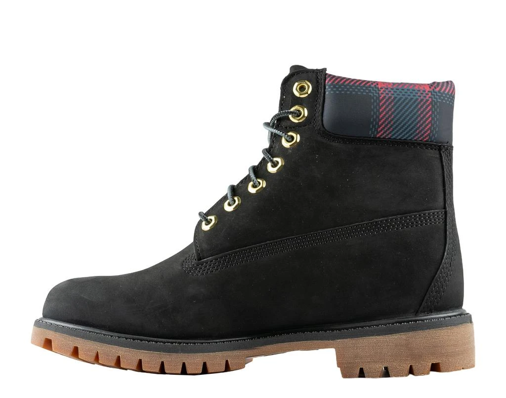Timberland 6-Inch Premium Waterproof Black Nubuck/Pink Men's Boots TB0A2FGA001 3