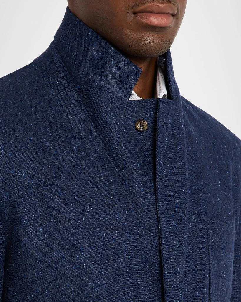 Brunello Cucinelli Men
s Flecked Donegal Sport Coat 6