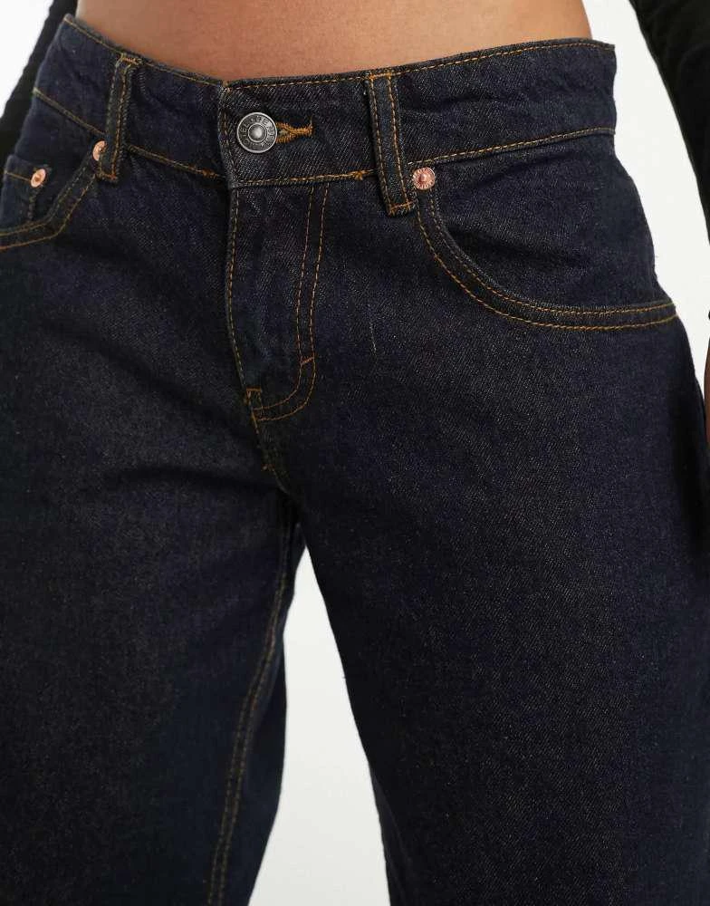 Motel Motel roomy wide leg low rise jeans in indigo 5