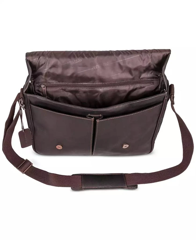 Kenneth Cole Colombian Leather Crossbody 15.6" Laptop & Tablet Messenger Bag 5
