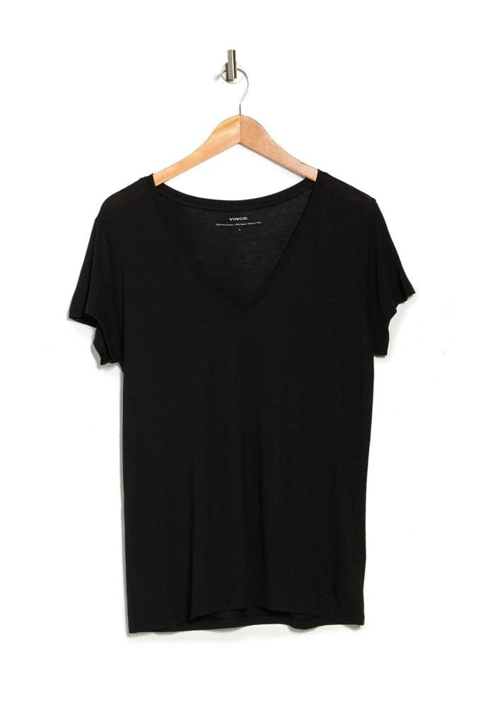 Vince Little Boy Short Sleeve V-Neck Tee 2
