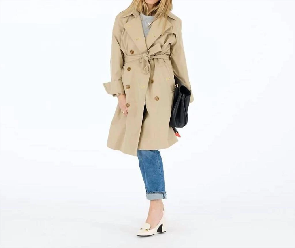 KERRI ROSENTHAL Kerri Rosenthal - Classic Double Breasted Trench Coat 4