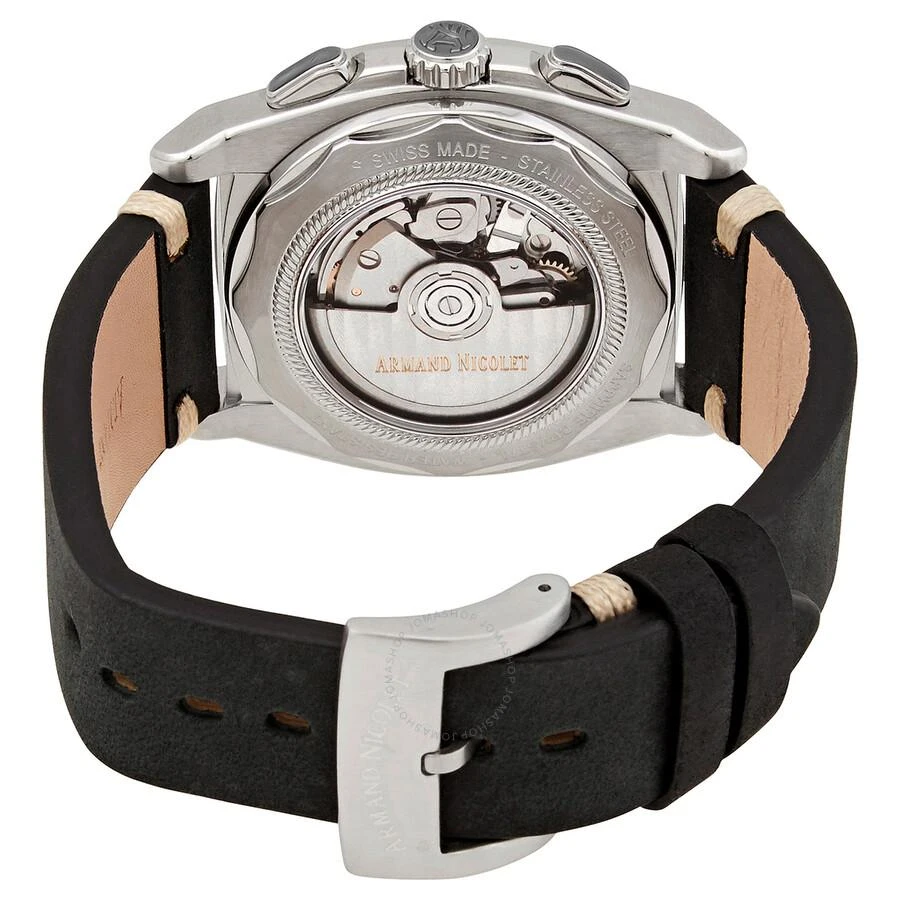 Armand Nicolet JH9 Chronograph Automatic Black Dial Men's Watch A668HAA-NZ-PK4140NR 3