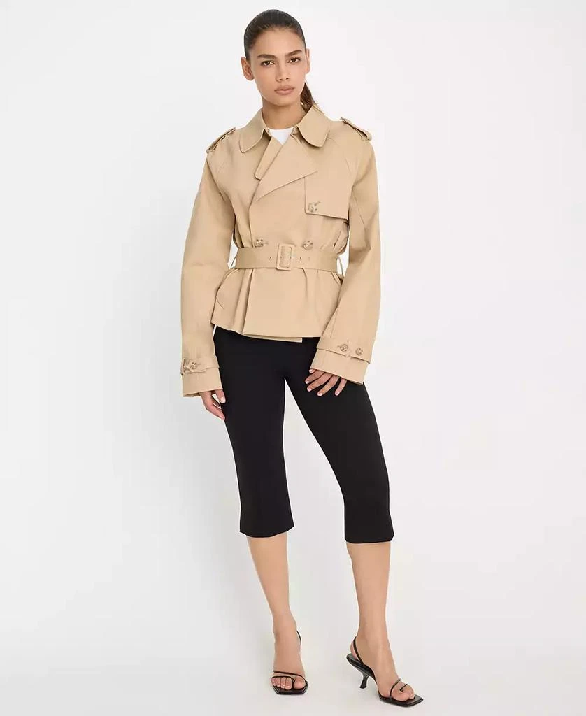 Good American Women
s Cropped Trench Jacket 2
