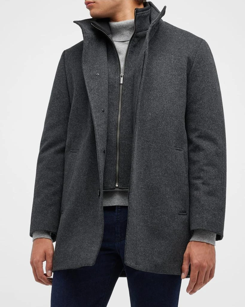 Cardinal of Canada Men's Mont-Royal Car Coat with Bib 2