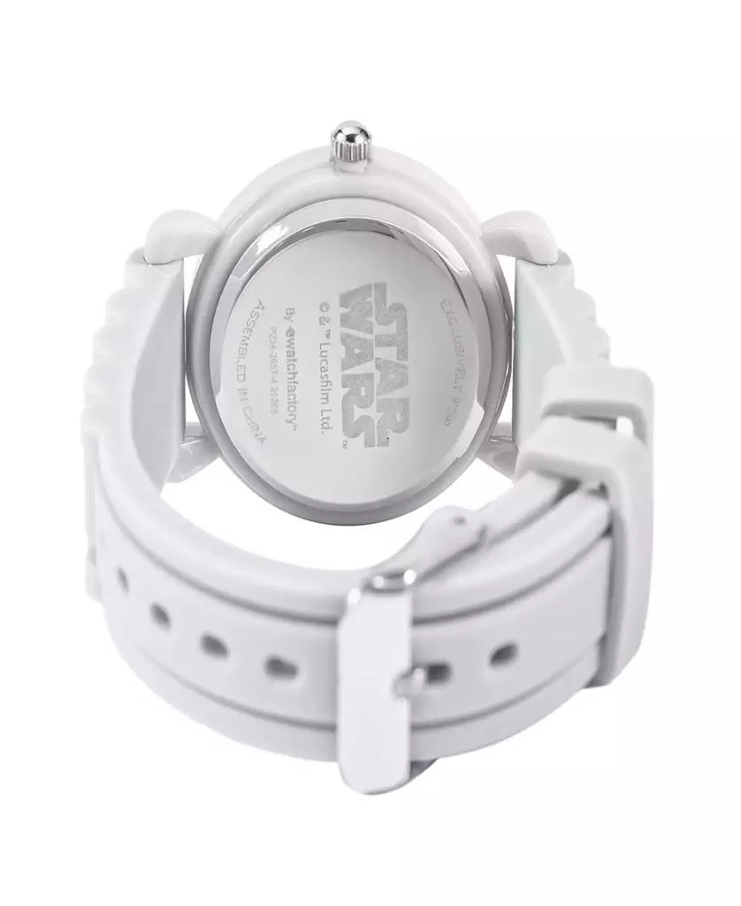 ewatchfactory Boy's Disney Star Wars Plastic White Silicone Strap Watch 32mm 2