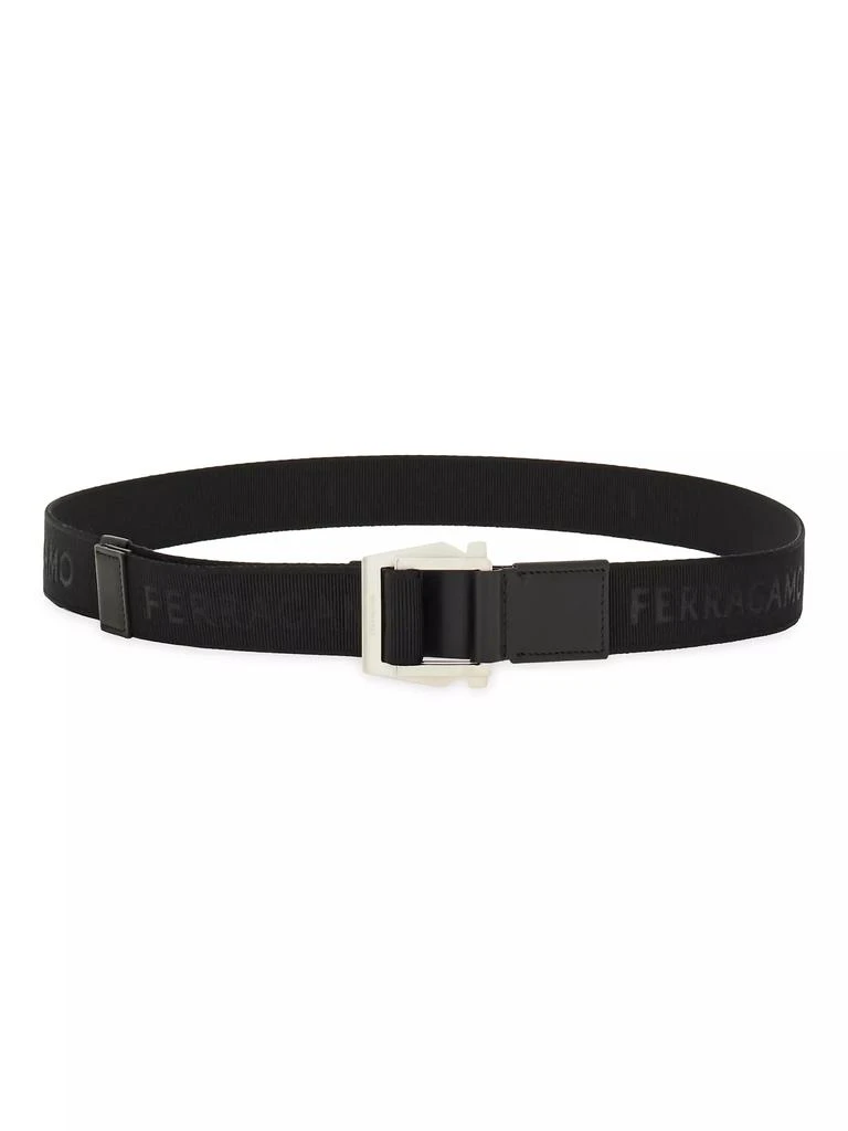 Salvatore Ferragamo Cut-to-Size Logo Grosgrain Belt 1