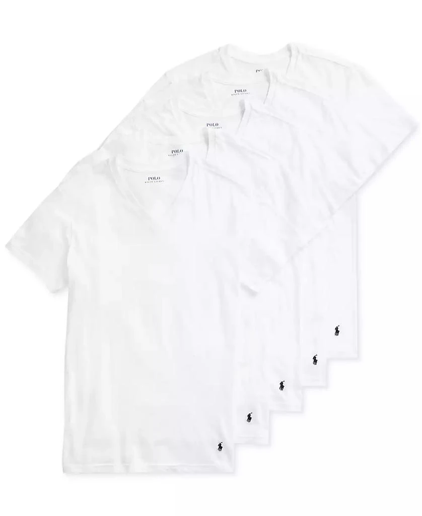 Ralph Lauren Men's 5-Pack Slim Fit Classic Cotton V-Neck T-Shirts 1