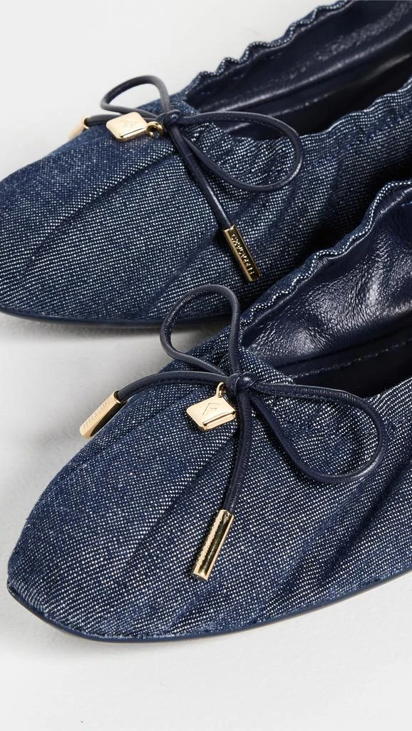 Salvatore Ferragamo Joelle Denim Flats 5