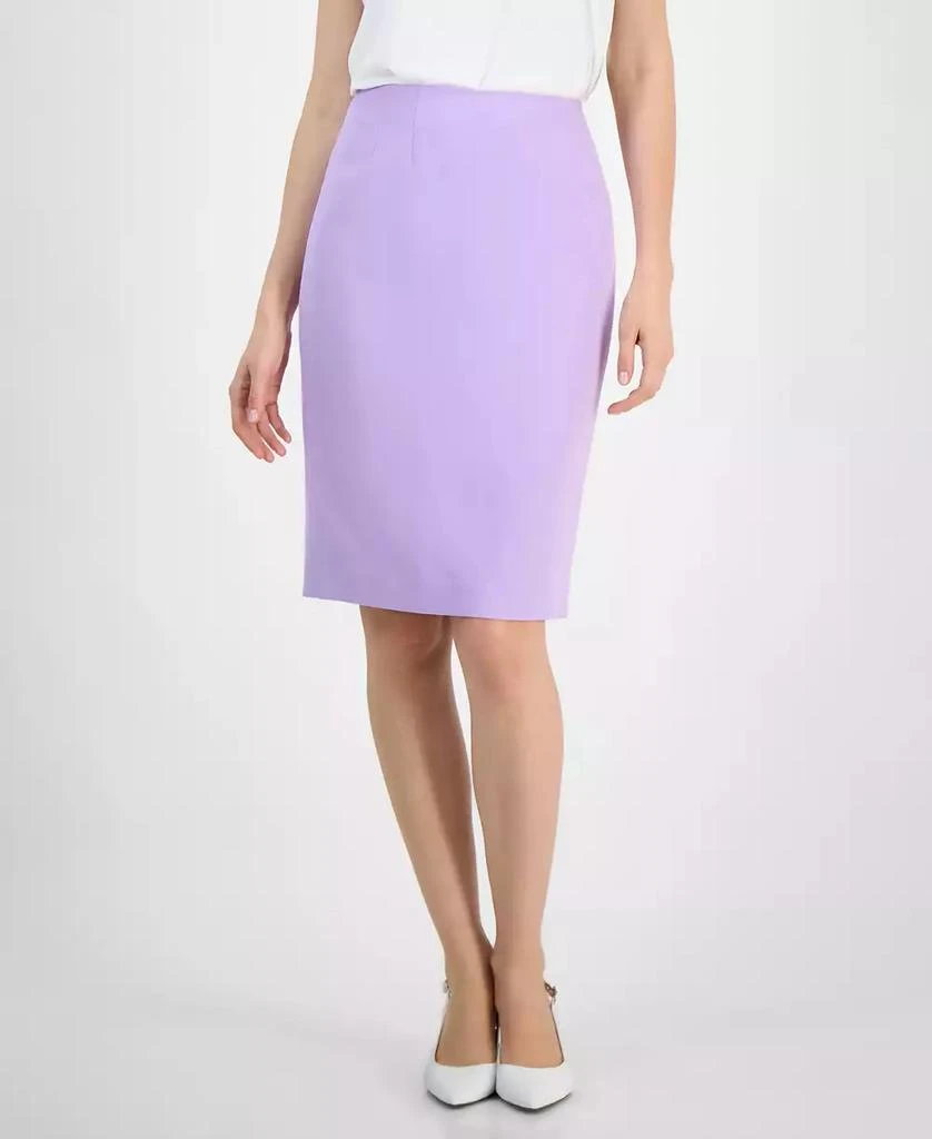 Kasper Women's Stretch-Crepe Back-Vent Skimmer Pencil Skirt 2
