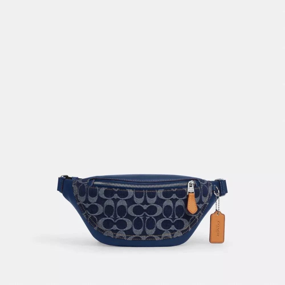 Coach Warren Mini Belt Bag In Signature Denim 1
