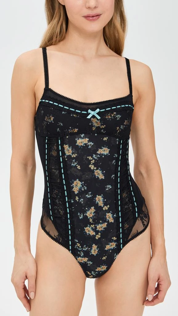 Free People Sara Corset Thong Bodysuit 1