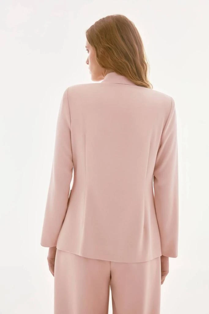 JOSEPH RIBKOFF Joseph Ribkoff - Sequined Rosette Brooch Blazer Jacket 2