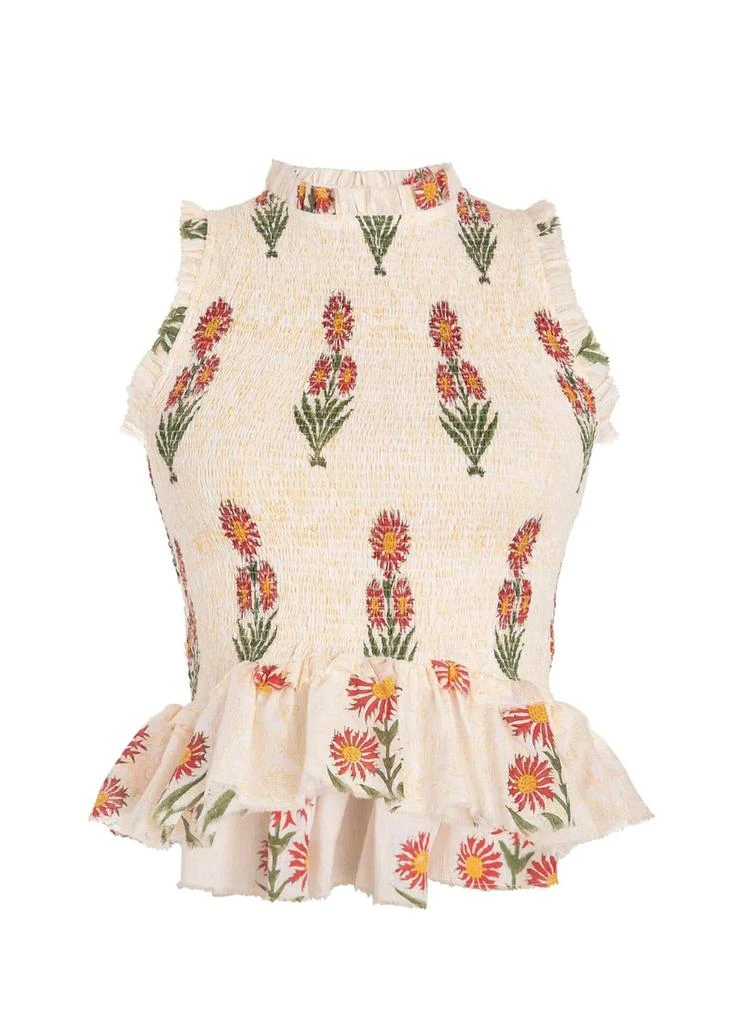 Alix of Bohemia Anjou Bijou Top In Pale Yellow 4