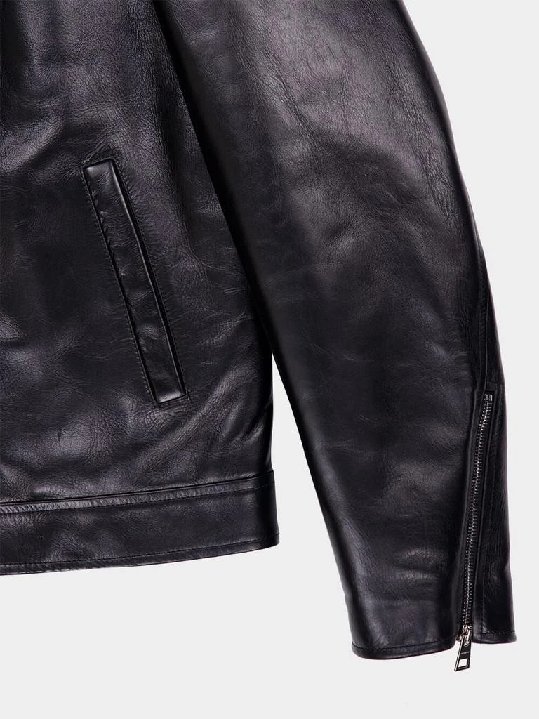 Givenchy Givenchy Zip-Up Leather Biker Jacket 4