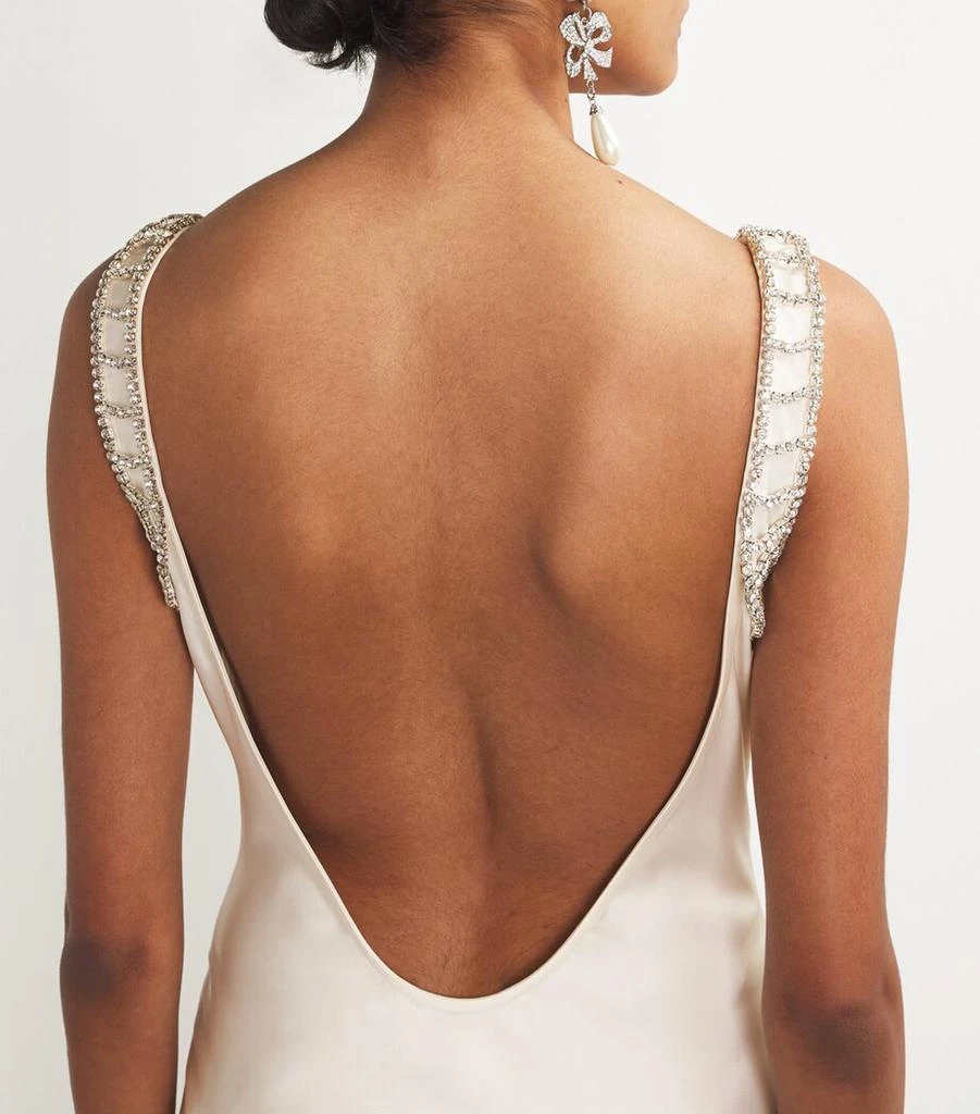 Self Portrait Diamanté-Bralette Maxi Dress 6