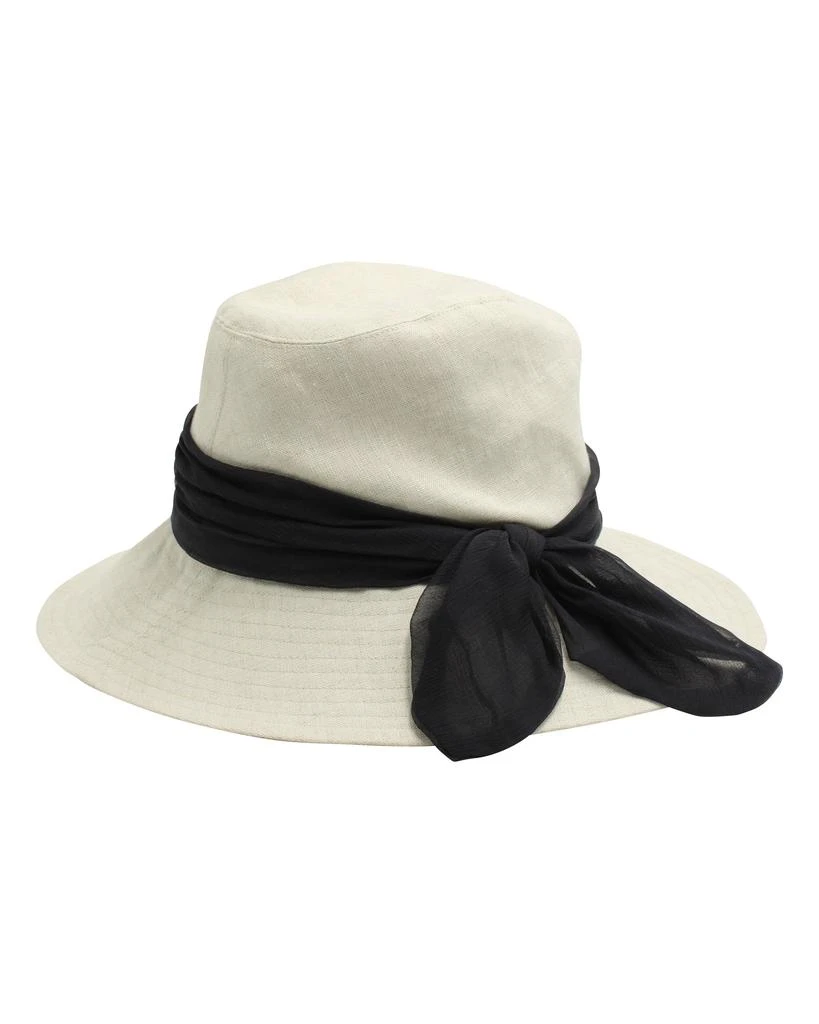 Shop Jordana Hat in Beige Linen on Sale at BeyondStyle – Get  display picture 1