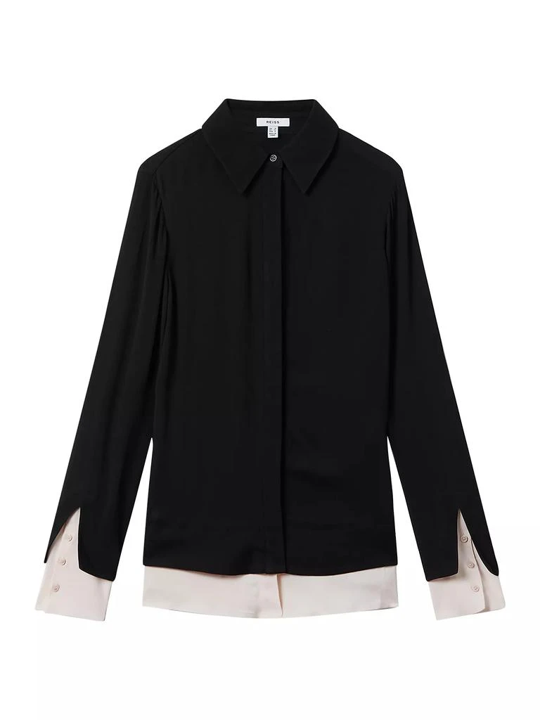 REISS Nila Contrast-Trim Shirt 1